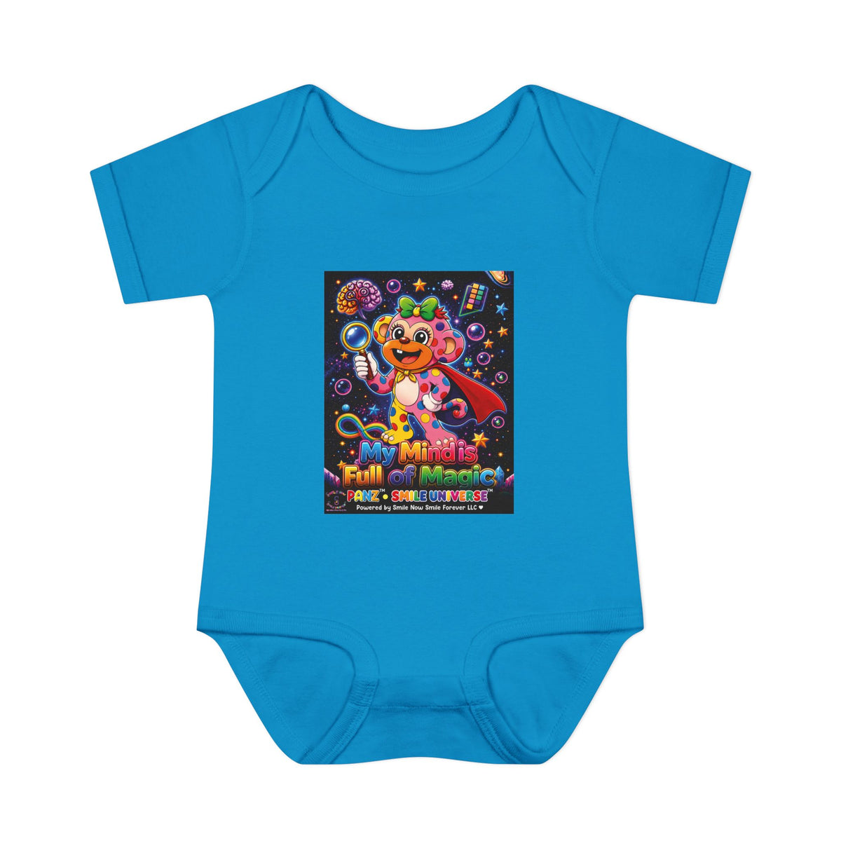 Panz™ Infant Baby Rib Bodysuit – "My Mind is Full of Magic" Graphic | Smile Universe Collection
