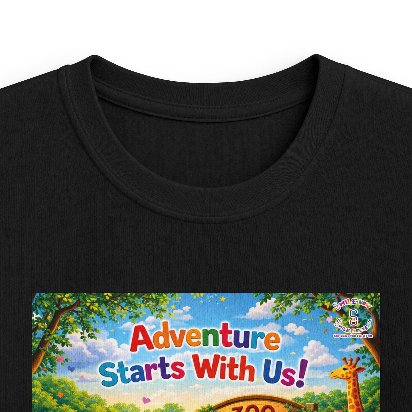 Lani™ Kids Softstyle Tee – "Adventure Starts With Us!" Graphic