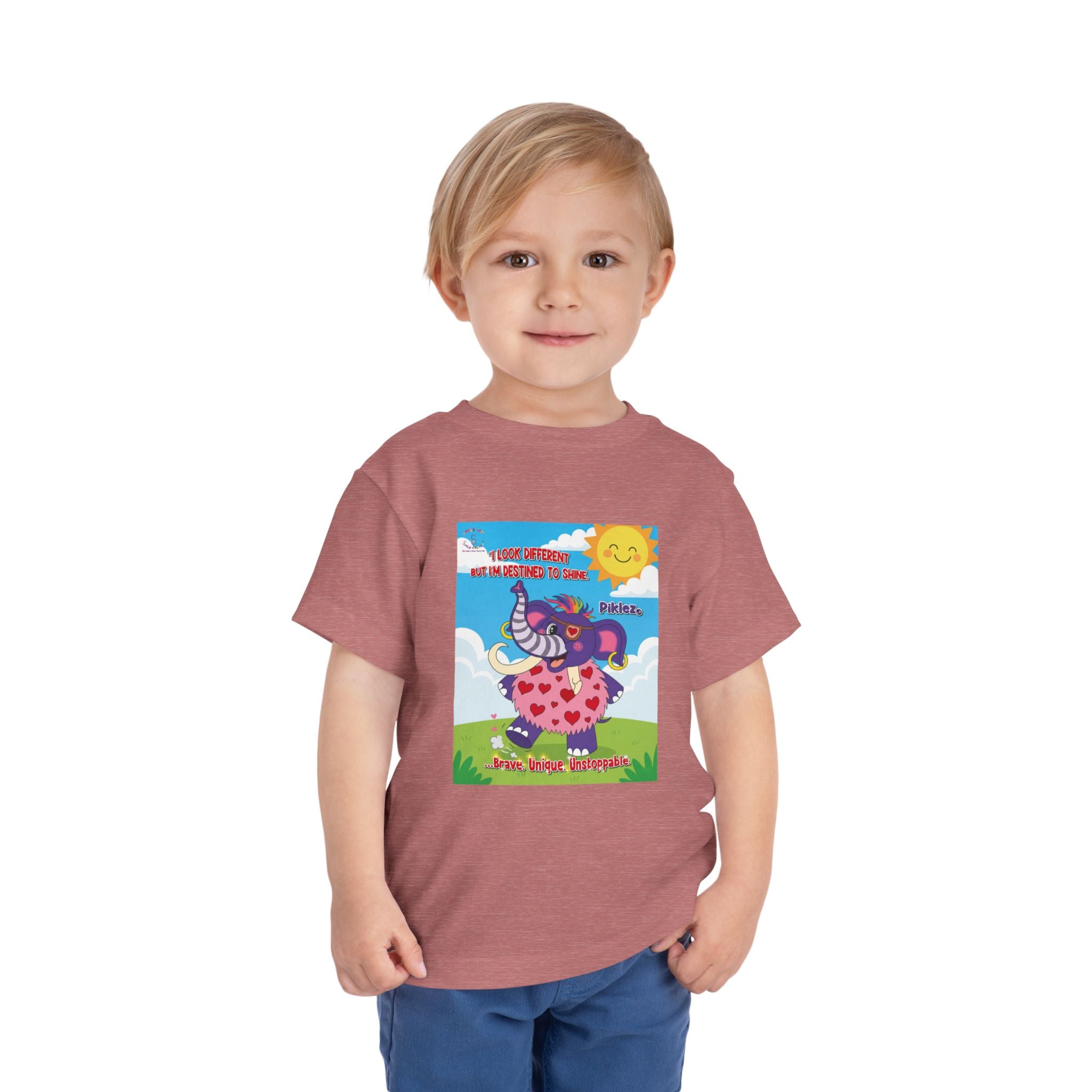 Piklez™ Toddler Tee – “Destined to Shine” Graphic Shirt | Smile Universe Collection
