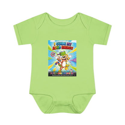 Potz™ Infant Baby Rib Bodysuit – "I Guide My ADHD Energy!" Graphic Onesie | Smile Universe Collection