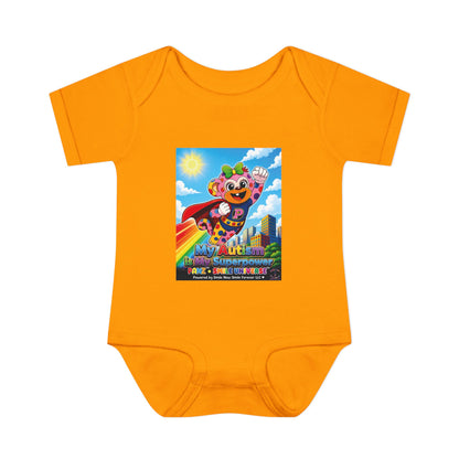 Panz™ Infant Baby Rib Bodysuit – "My Autism is My Superpower" Graphic | Smile Universe Collection