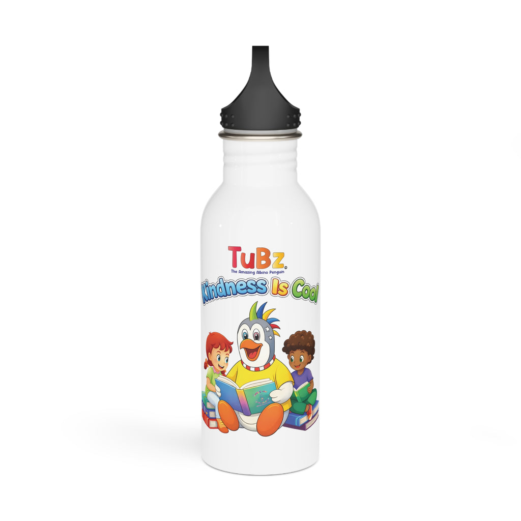 TuBz™ "Kindness Is Cool" Kids Water Bottle - School Hydration Bottle | Smile Universe TuBz4Kidz
