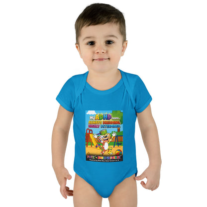 Potz™ Infant Baby Rib Bodysuit – "My ADHD Means Always Dreaming, Highly Determined" Graphic Onesie | Smile Universe Collection