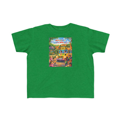 Lani™ Toddler's Fine Jersey Tee – "Adventure Starts With Us!" Graphic