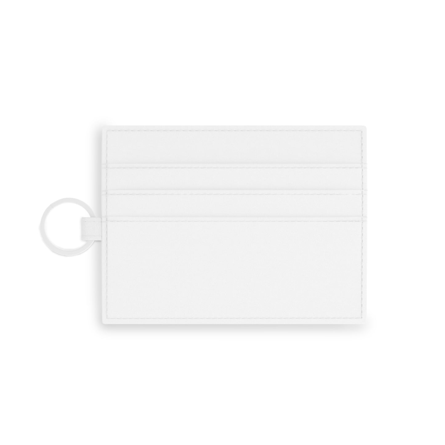 Lani™ Saffiano Leather Card Holder – "Adventure Starts With Us!" Graphic