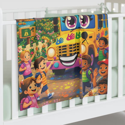 Lani™ Baby Swaddle Blanket – "Adventure Starts With Us!" Graphic
