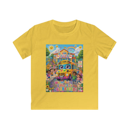 Lani™ Kids Softstyle Tee – "Where Being Different is CELEBRATED!" Graphic Shirt