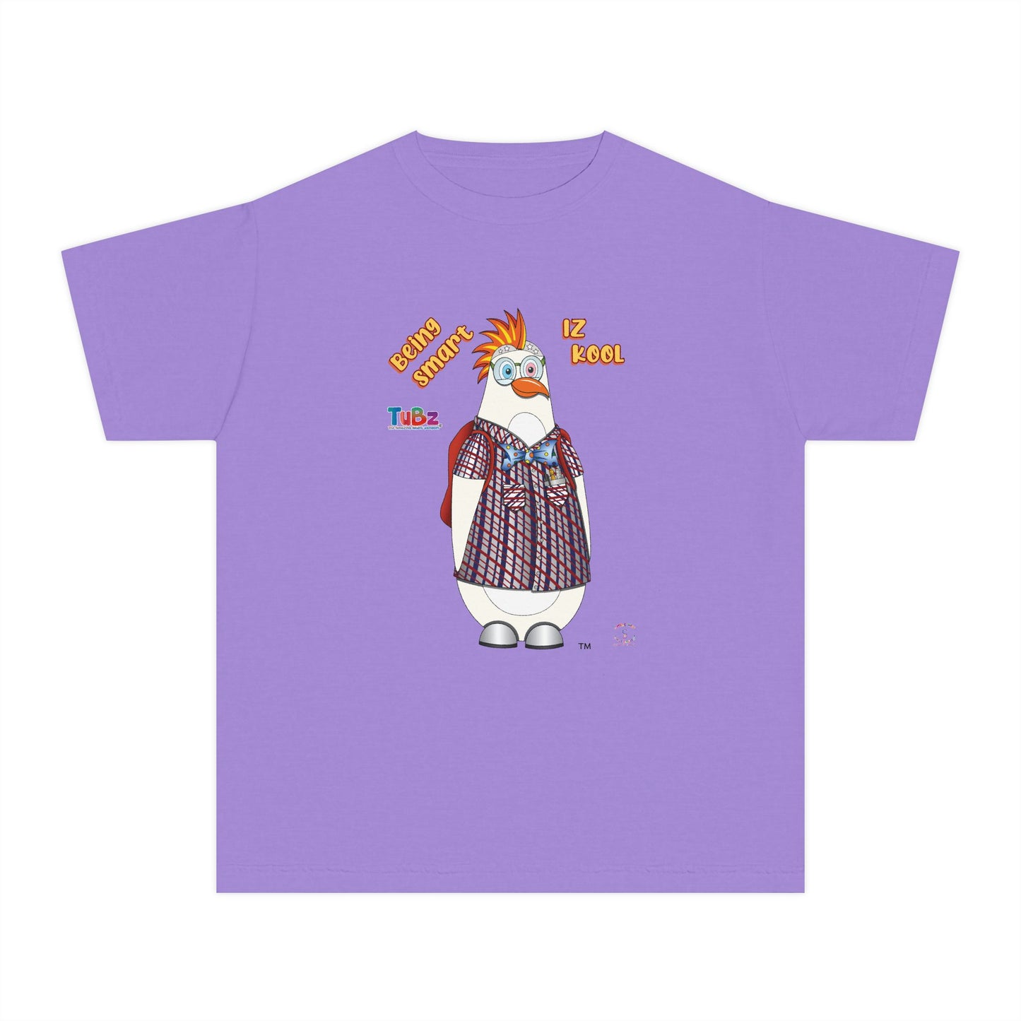 TuBz™ "Being Smart Iz Kool" Youth Graphic T-Shirt - Educational Kids Tee | TuBz4Kidz