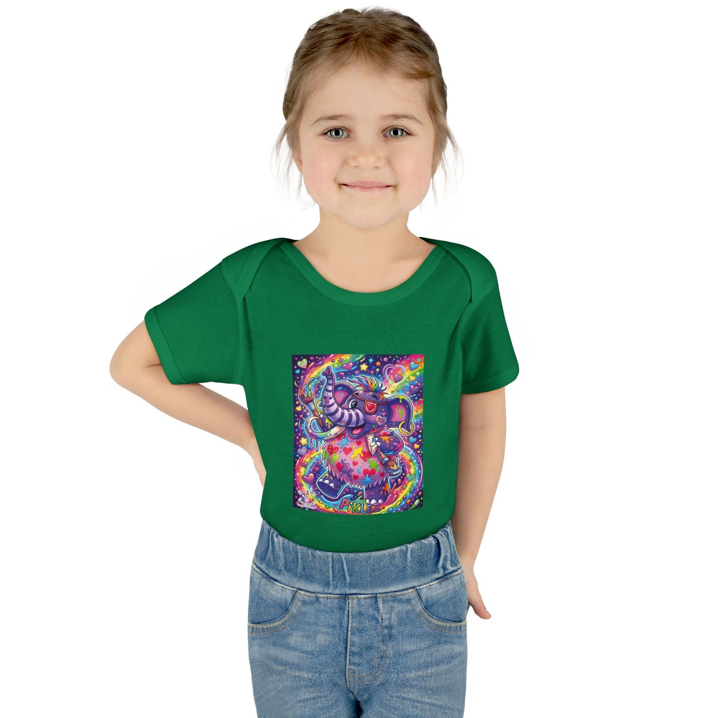 Piklez™ Infant Baby Rib Bodysuit – "Magic Paint!" Graphic | Smile Universe Collection