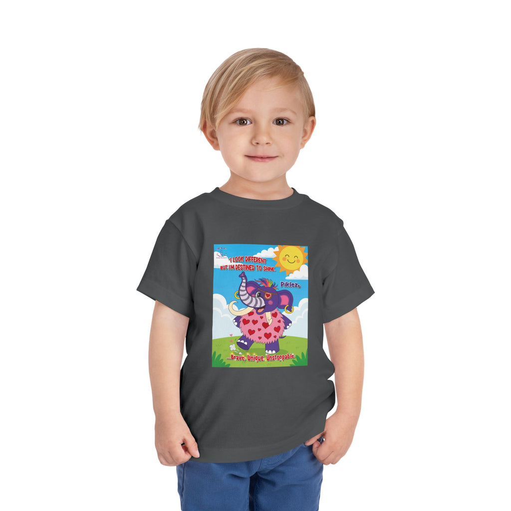 Piklez™ Toddler Tee – “Destined to Shine” Graphic Shirt | Smile Universe Collection