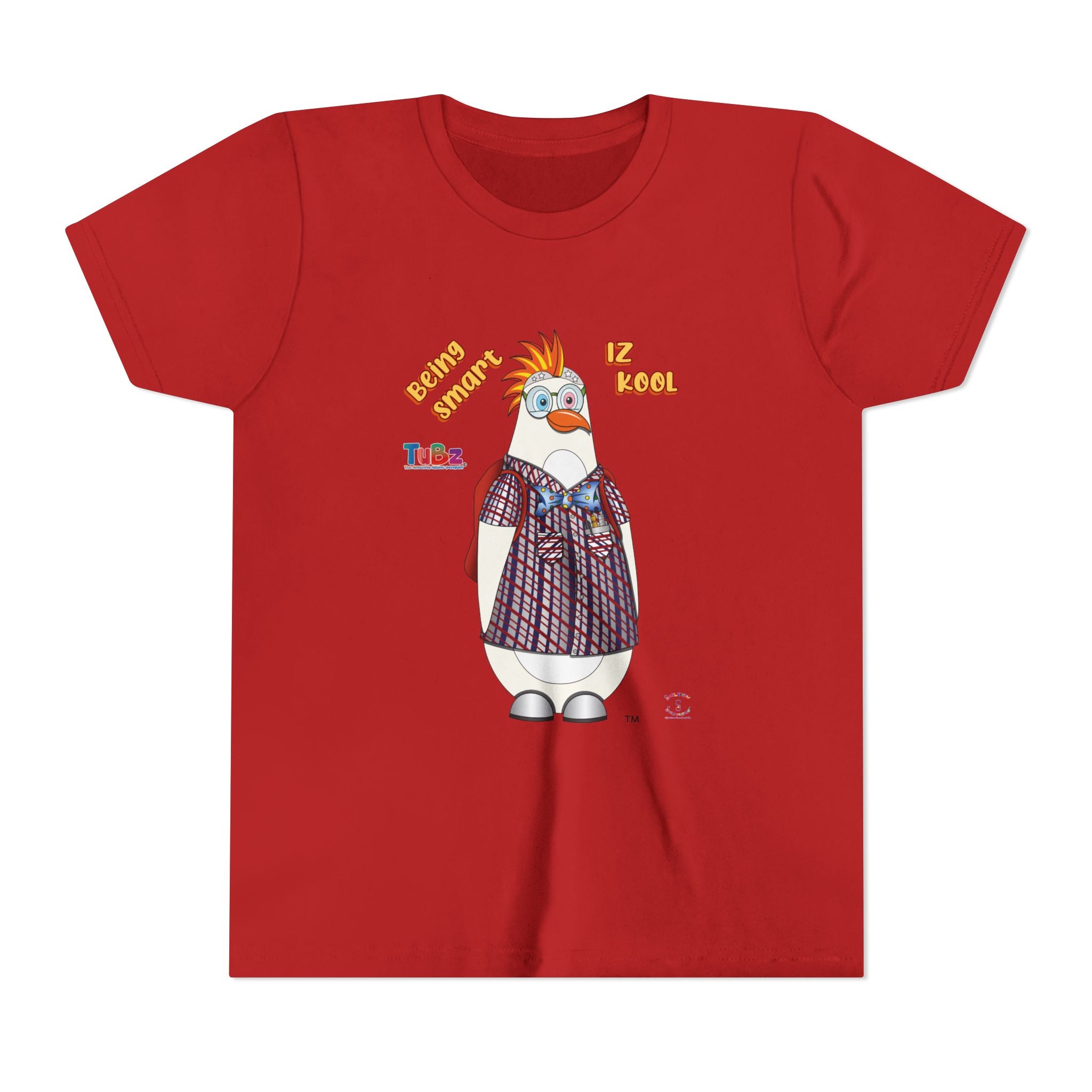 TuBz™ "Being Smart Iz Kool" Youth Graphic T-Shirt - Educational Kids Tee | TuBz4Kidz