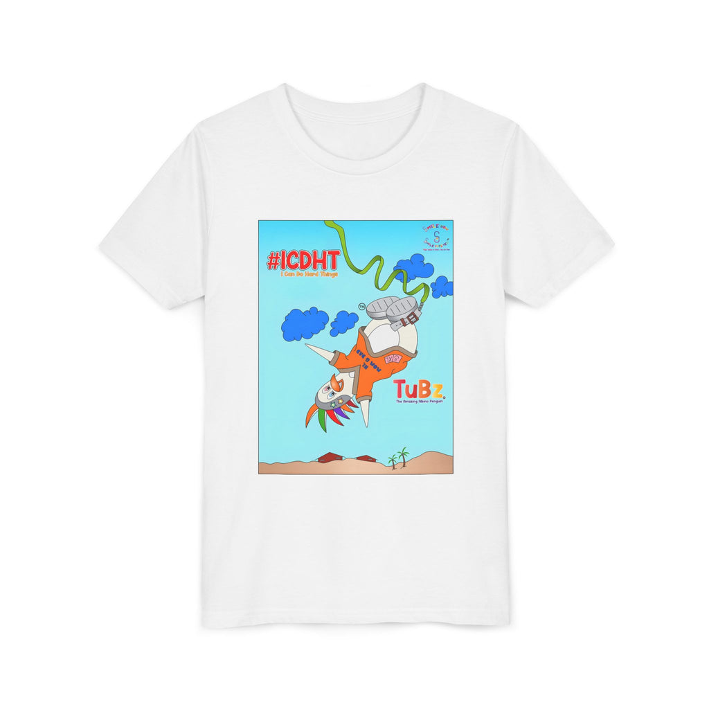 TuBz™ "I Can Do Hard Things" Youth T-Shirt - Motivational Kids Graphic Tee