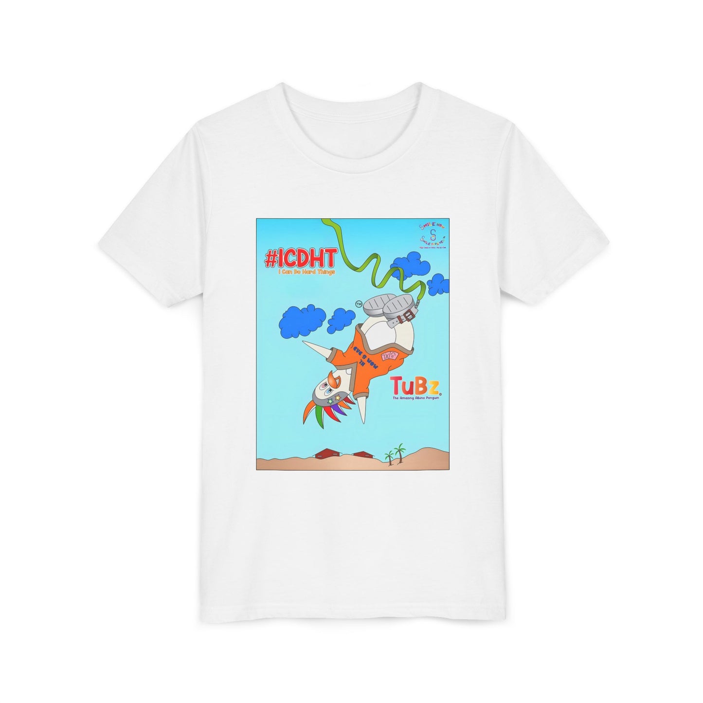 TuBz™ "I Can Do Hard Things" Youth T-Shirt - Motivational Kids Graphic Tee