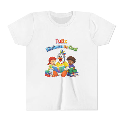 TuBz™ "Kindness Is Cool" Kids T-Shirt - Positive Message Graphic Tee | Smile Universe TuBz4Kidz