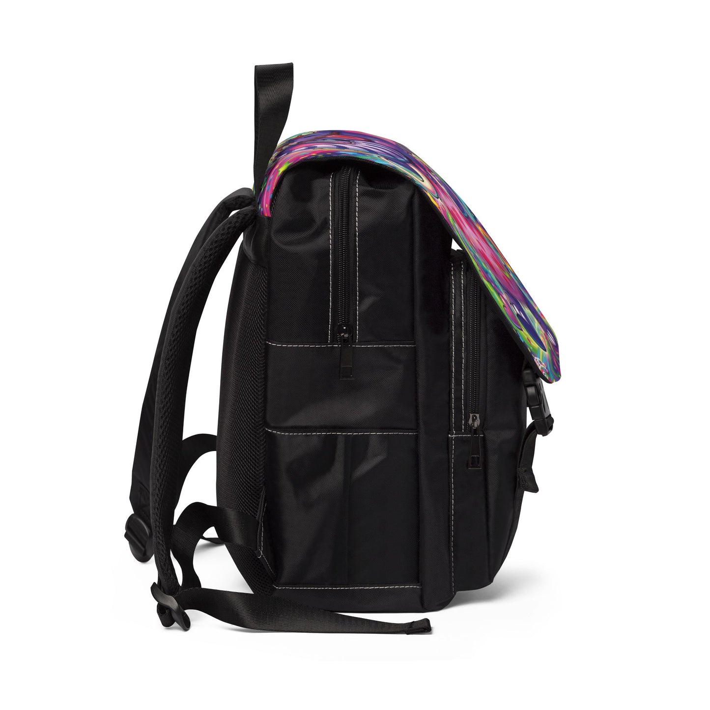 Piklez™ Unisex Casual Shoulder Backpack – "Born to Celebrate!" Graphic | Smile Universe Collection