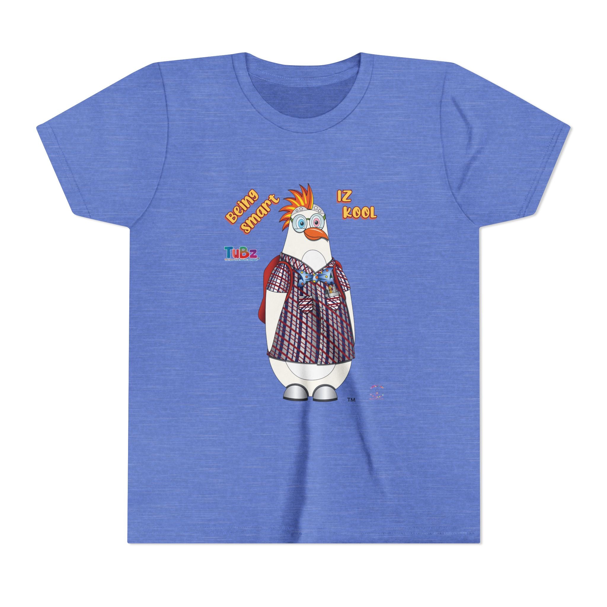 TuBz™ "Being Smart Iz Kool" Youth Graphic T-Shirt - Educational Kids Tee | TuBz4Kidz