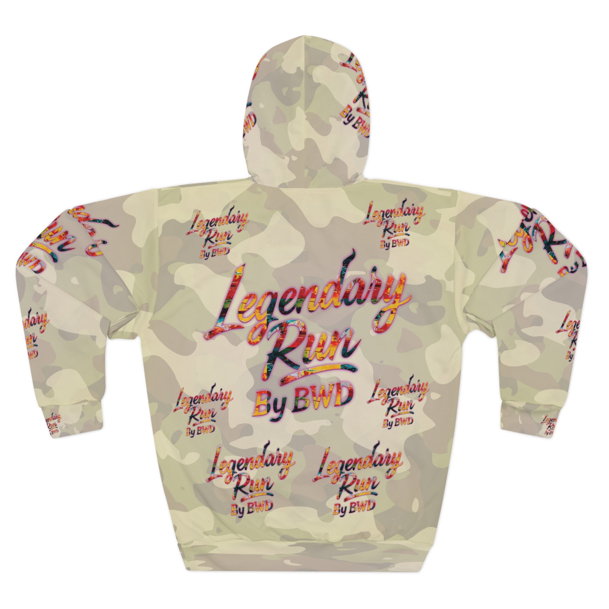 Legendary Run All-Over Print Hoodie — Pullover