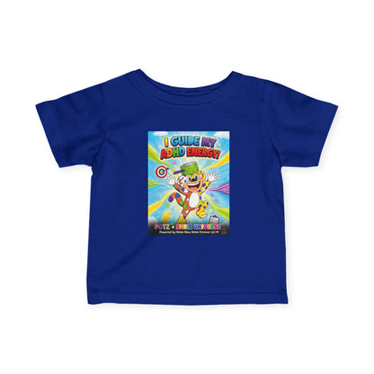 Potz™ Infant Fine Jersey Tee – "I Guide My ADHD Energy!" Graphic Tee | Smile Universe Collection
