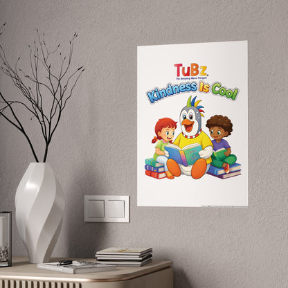 TuBz™ "Kindness Is Cool" Kids Poster - Classroom & Bedroom Wall Art | Smile Universe