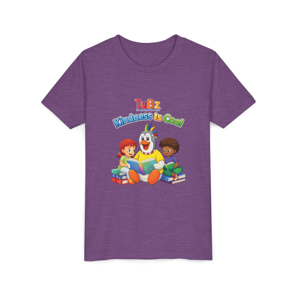 TuBz™ "Kindness Is Cool" Kids T-Shirt - Positive Message Graphic Tee | Smile Universe TuBz4Kidz