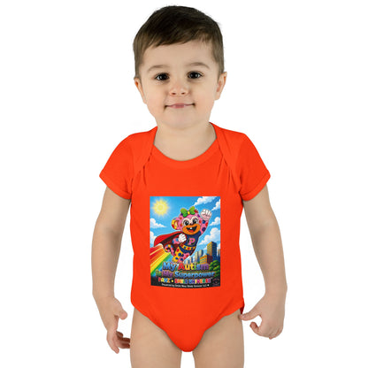 Panz™ Infant Baby Rib Bodysuit – "My Autism is My Superpower" Graphic | Smile Universe Collection