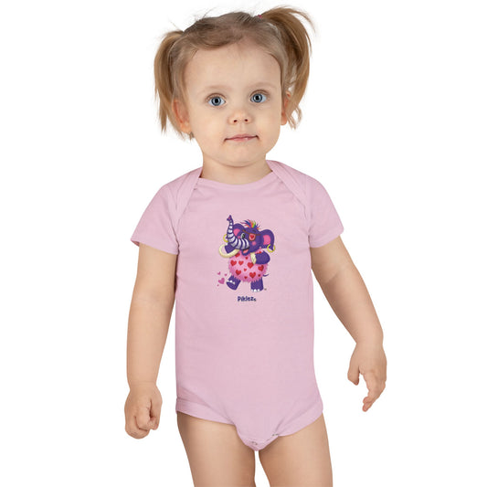 Piklez™ Baby Short Sleeve Onesie® – "Full of Love!" Graphic | Smile Universe Collection