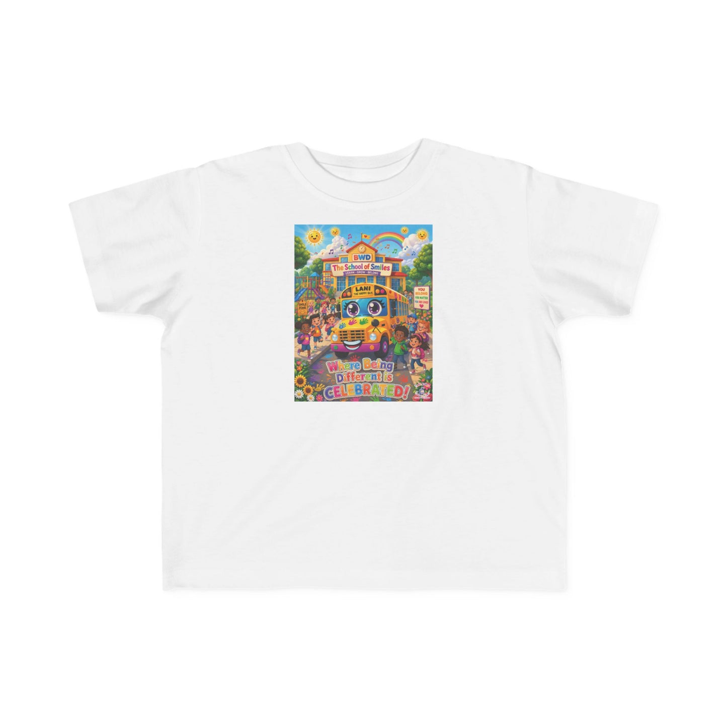 Lani™ Toddler's Fine Jersey Tee – "Where Being Different is CELEBRATED!" Graphic Shirt