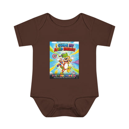 Potz™ Infant Baby Rib Bodysuit – "I Guide My ADHD Energy!" Graphic Onesie | Smile Universe Collection