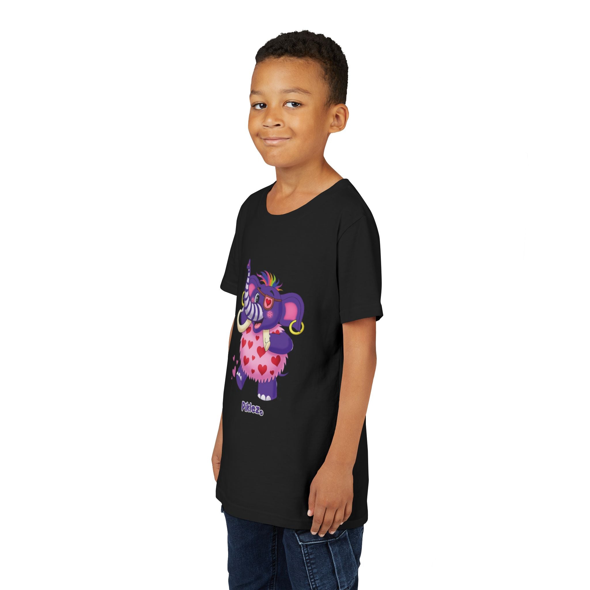 Piklez™ Youth Short Sleeve Tee – "Full of Love!" Graphic Shirt | Smile Universe Collection
