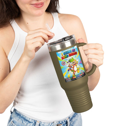 Potz™ Insulated Travel Mug 40oz – "I Guide My ADHD Energy!" Graphic Tumbler | Smile Universe Collection