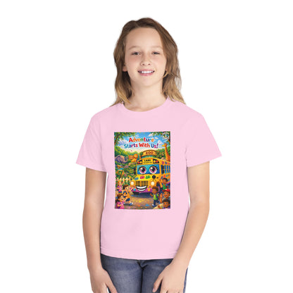 Lani™ Youth Midweight Tee – "Adventure Starts With Us!" Graphic