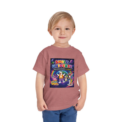 Smile Universe™ Toddler Short Sleeve Tee – "Where Being Different is CELEBRATED!" Graphic