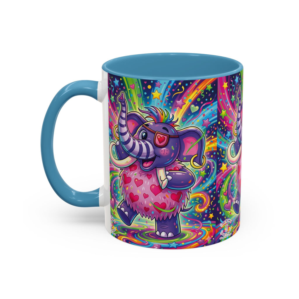 Piklez™ 11oz, 15oz Accent Coffee Mug – "Born to Celebrate!" Graphic | Smile Universe Collection
