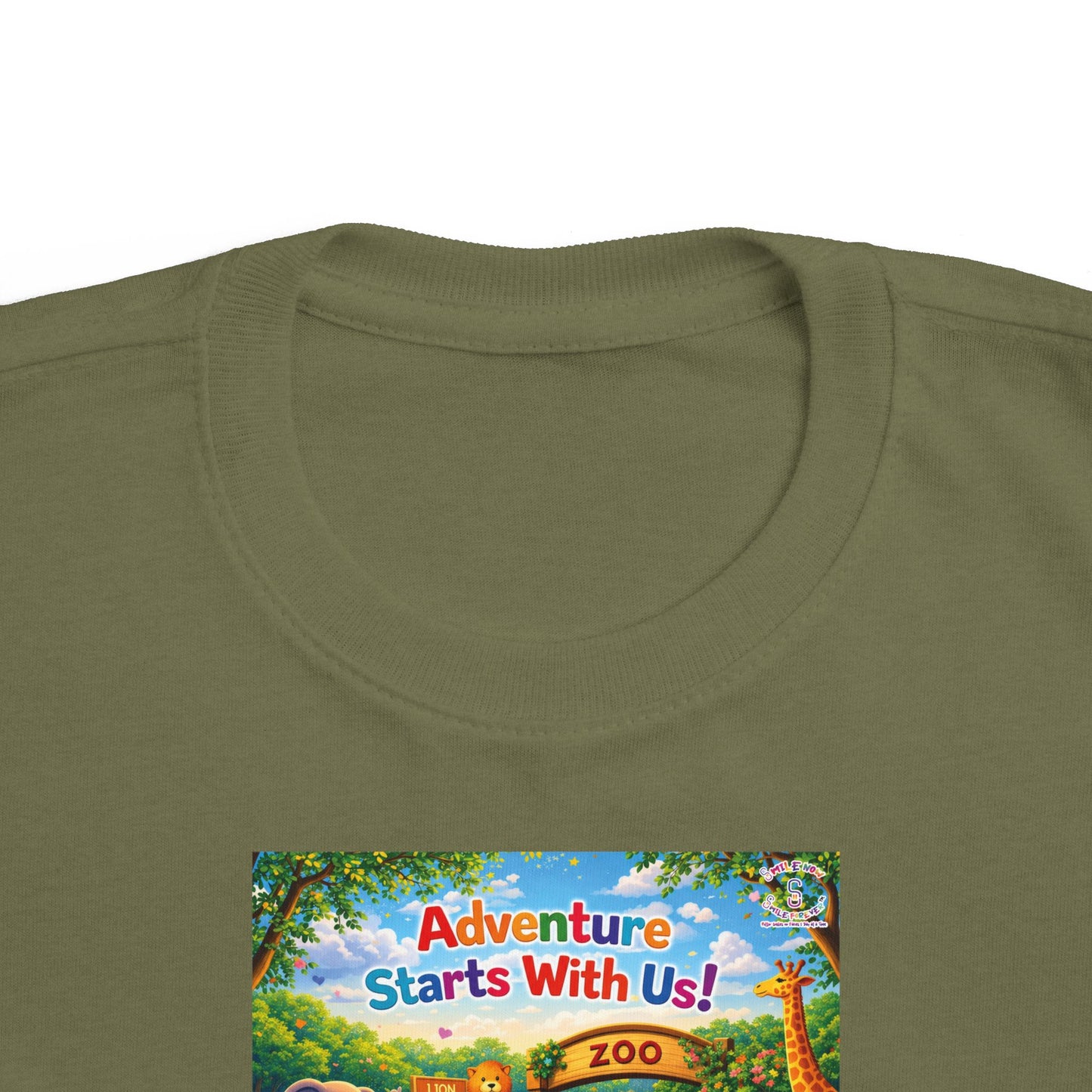 Lani™ Toddler's Fine Jersey Tee – "Adventure Starts With Us!" Graphic
