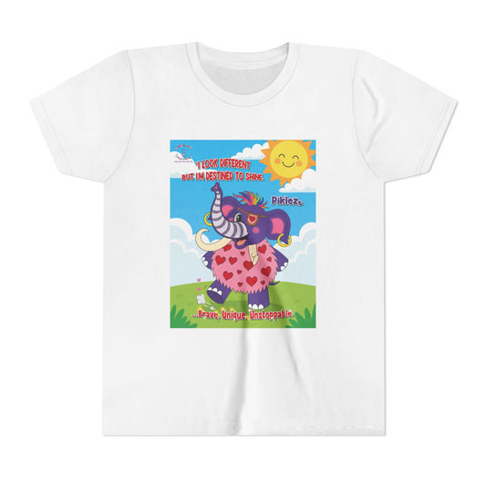 Piklez™ Kids T-Shirt Youth Tee – “Destined to Shine” Graphic Tee | Smile Universe Collection