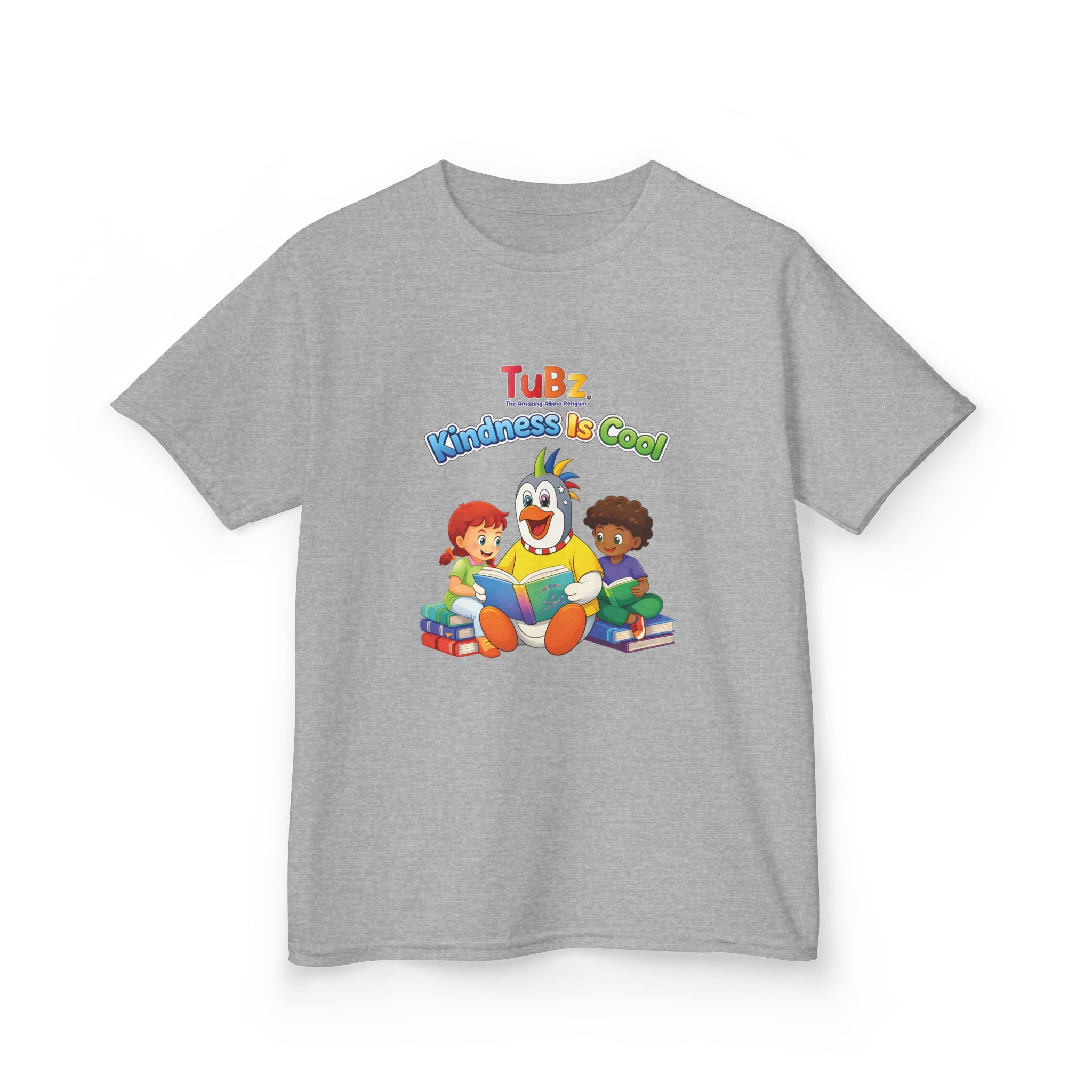 TuBz™ "Kindness Is Cool" Kids T-Shirt - Positive Message Graphic Tee | Smile Universe TuBz4Kidz