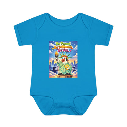 TuBz™ "Be Proud. Be Different. Be You." Infant Bodysuit - Inspirational Baby Onesie