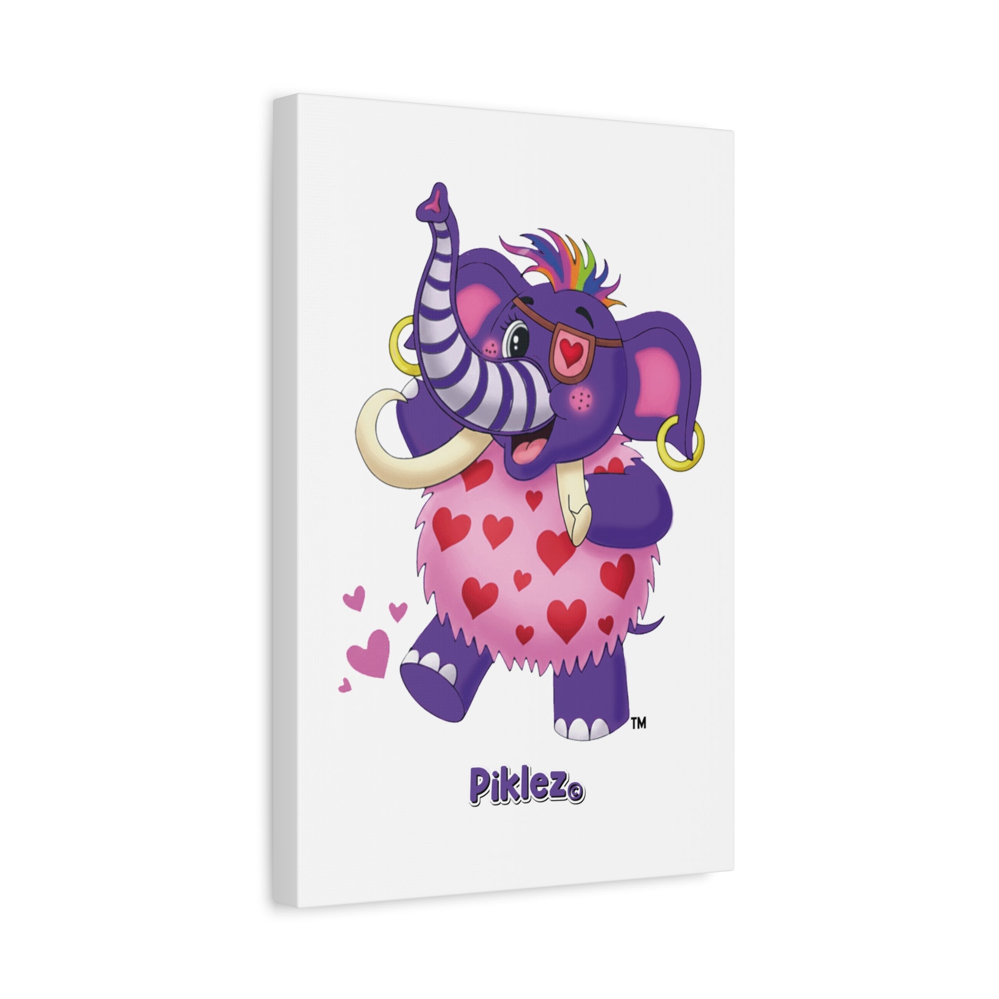 Piklez™ Matte Canvas, Stretched 1.25" – "Full of Love!" Graphic Wall Art | Smile Universe Collection