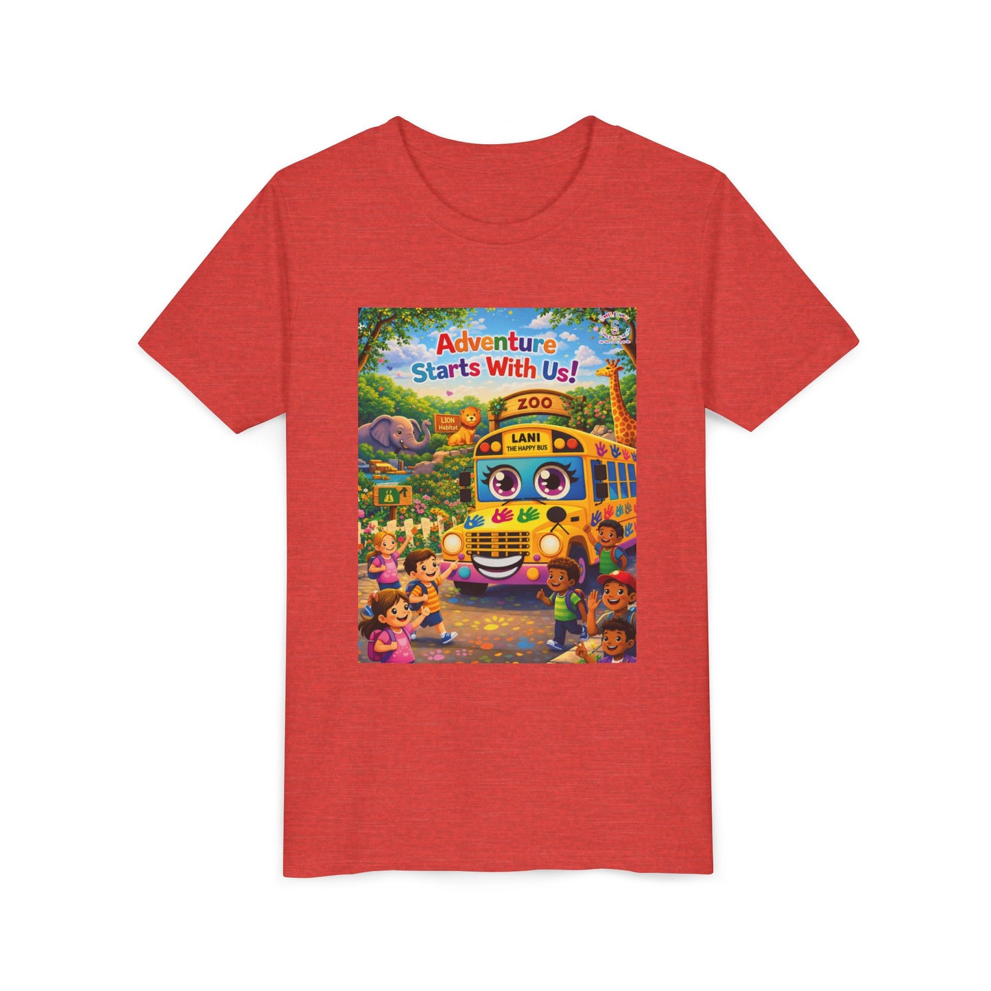 Lani™ Youth Short Sleeve Tee – "Adventure Starts With Us!" Graphic
