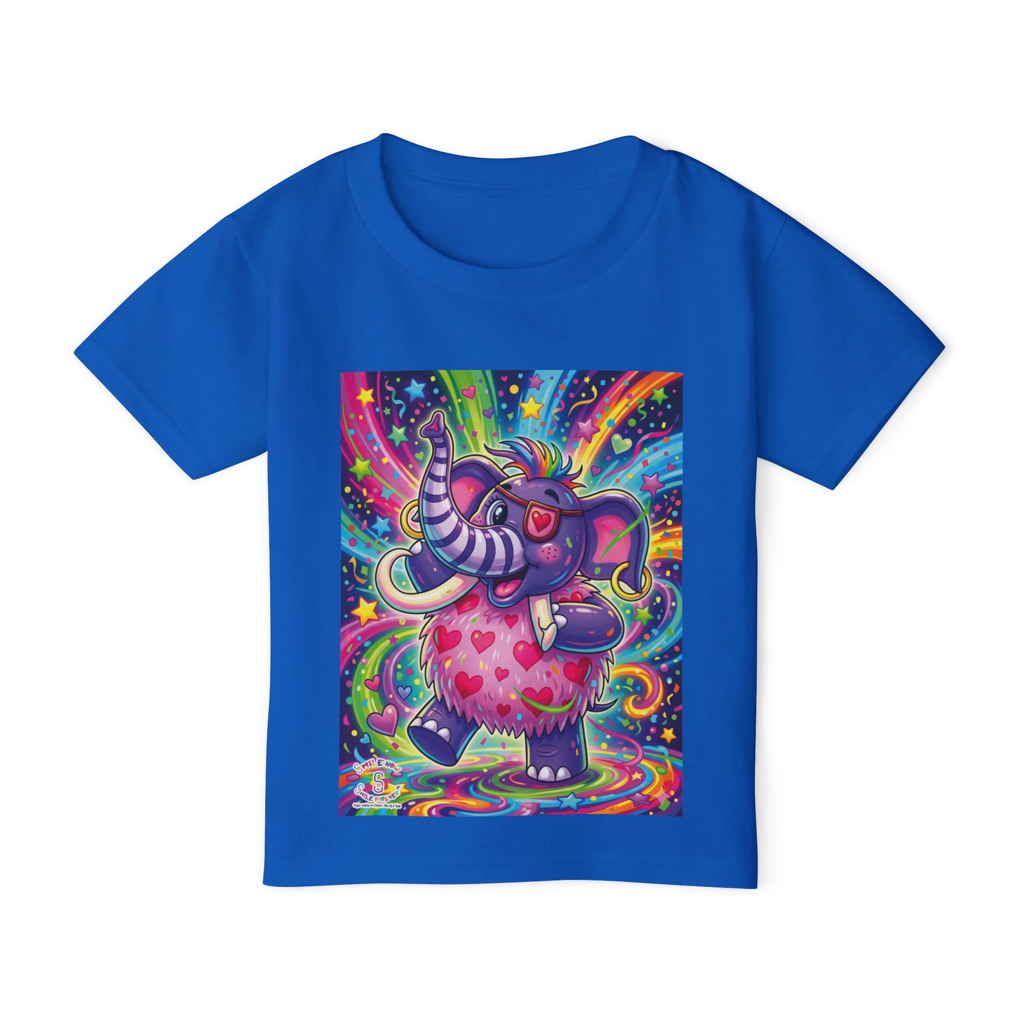 Piklez™ Heavy Cotton™ Toddler T-Shirt – "Born to Celebrate!" Graphic Shirt | Smile Universe Collection