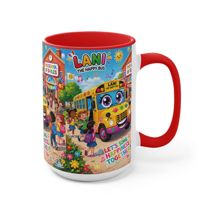 Lani™ Accent Mug – "Let's Sing Happiness Together!" Graphic