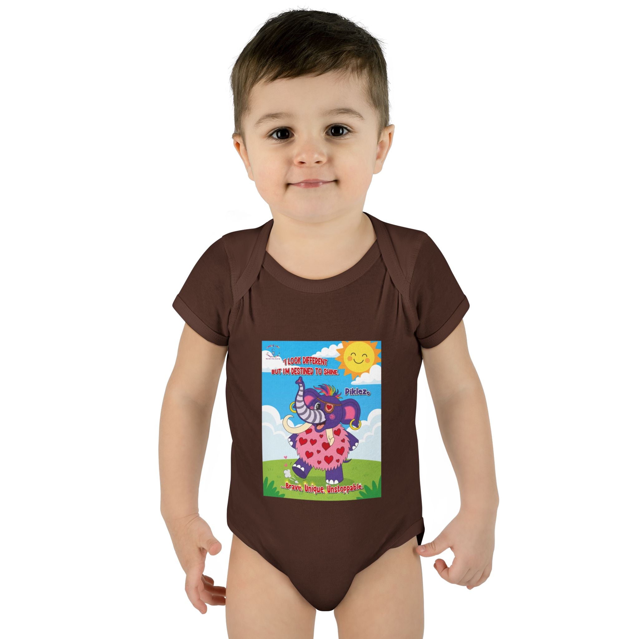 Piklez™ Infant Bodysuit – “Destined to Shine” Baby Outfit | Smile Universe Collection