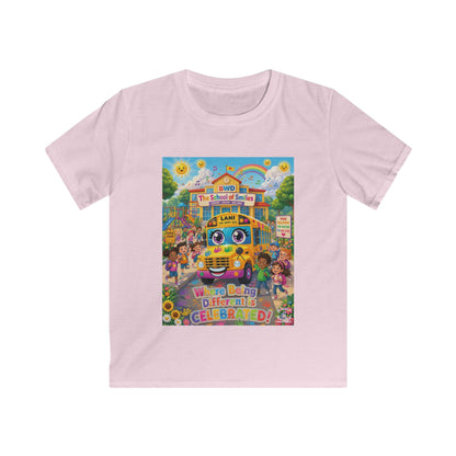 Lani™ Kids Softstyle Tee – "Where Being Different is CELEBRATED!" Graphic Shirt