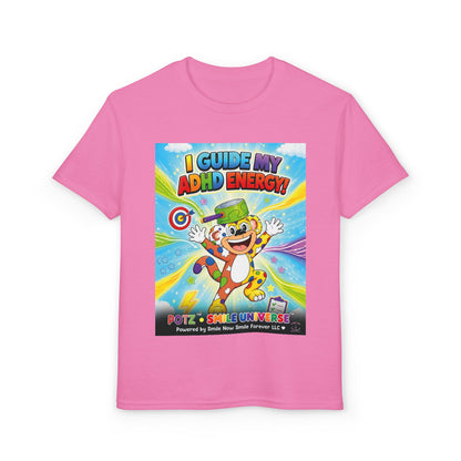 Potz™ Youth DryBlend® T-Shirt – "I Guide My ADHD Energy!" Graphic Tee | Smile Universe Collection