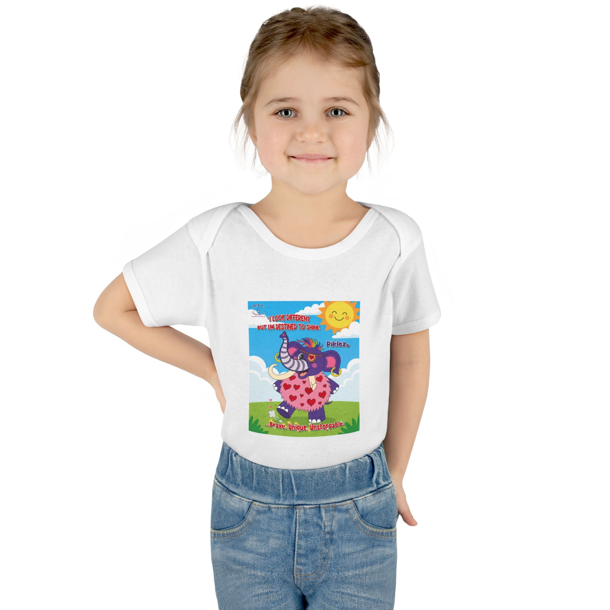 Piklez™ Infant Bodysuit – “Destined to Shine” Baby Outfit | Smile Universe Collection