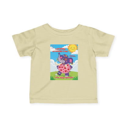 Piklez™ Infant Fine Jersey Tee – “Destined to Shine” Baby Shirt | Smile Universe Piklez Collection