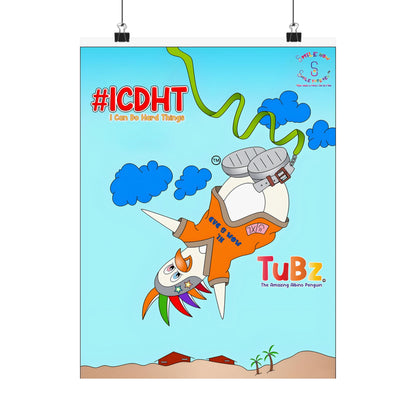 TuBz™ "I Can Do Hard Things" Kids Poster - Motivational Classroom Wall Art