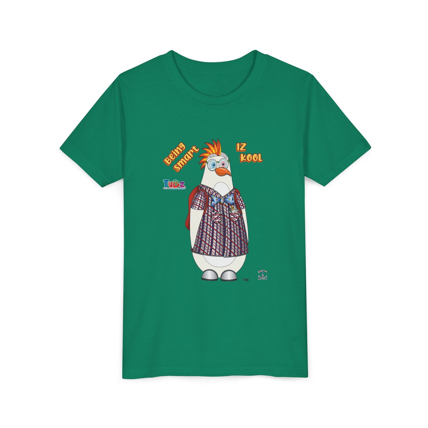 TuBz™ "Being Smart Iz Kool" Youth Graphic T-Shirt - Educational Kids Tee | TuBz4Kidz