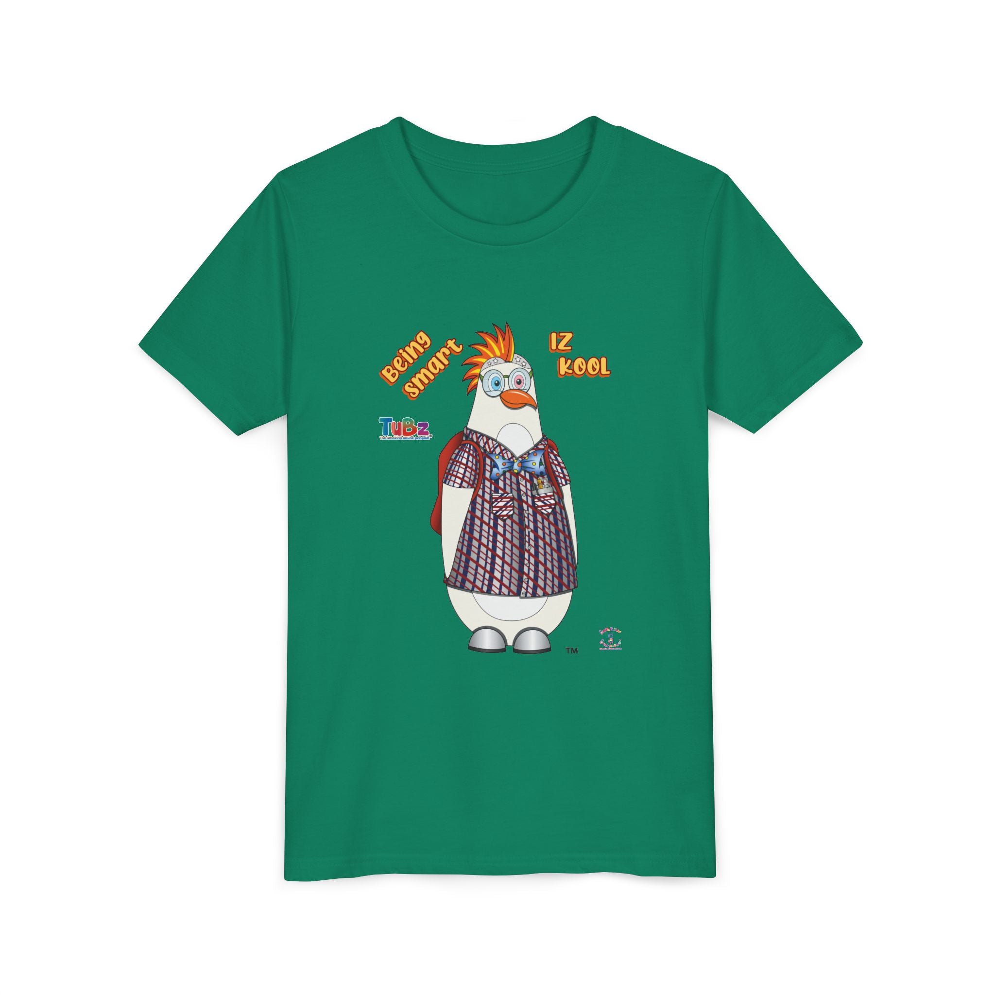 TuBz™ "Being Smart Iz Kool" Youth Graphic T-Shirt - Educational Kids Tee | TuBz4Kidz