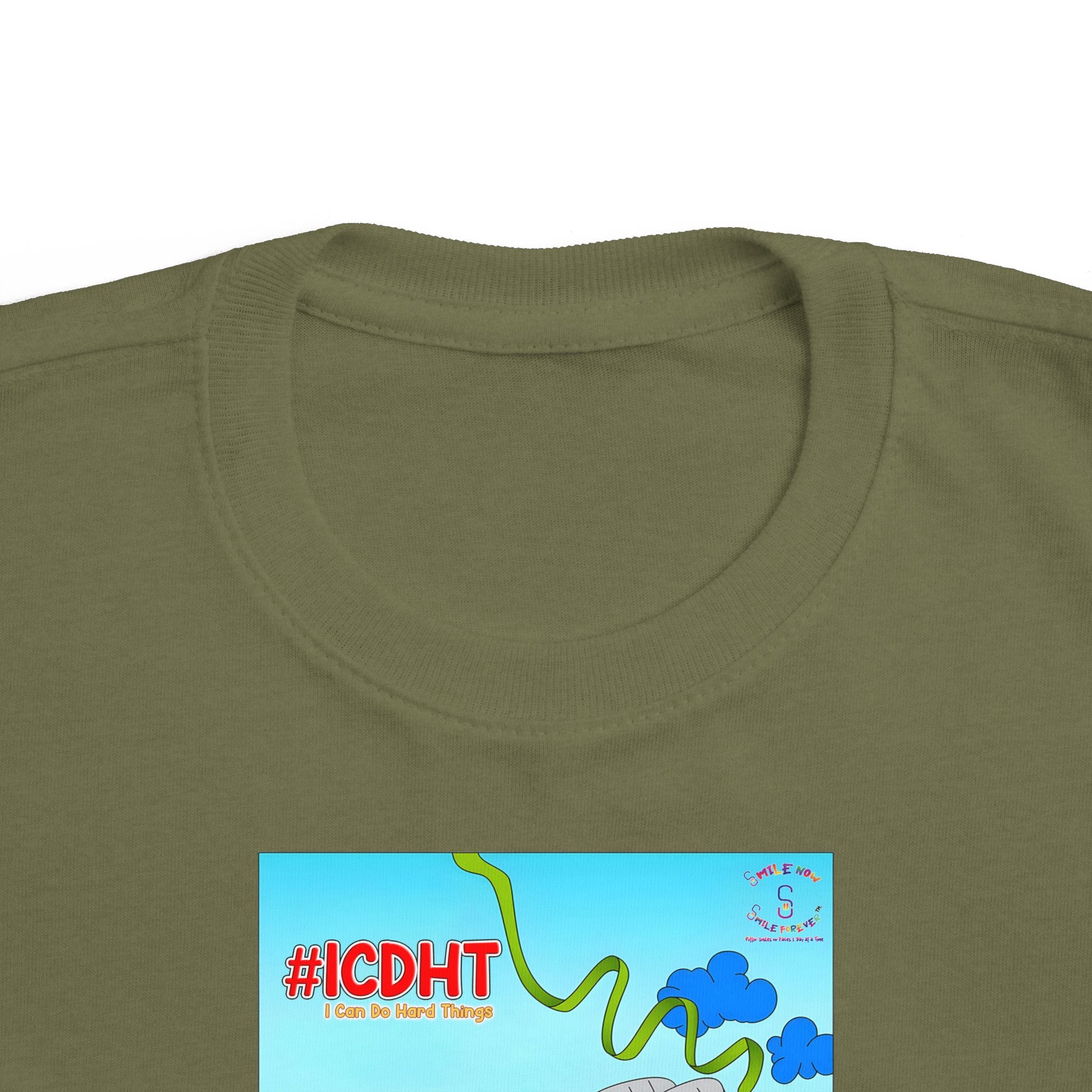 TuBz™ "I Can Do Hard Things" Toddler T-Shirt | Toddler's Fine Jersey Tee  - Positive Kids Graphic Tee
